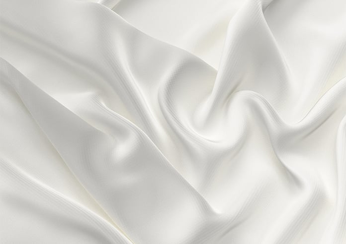 Lucerne Faux Silk, Arctic White - Roman Blind - Image 4